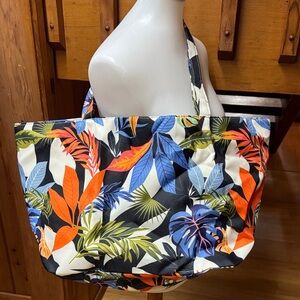 Hawaiian NWT NEW Tropical Print Tote Bag 23”X13” plus handles